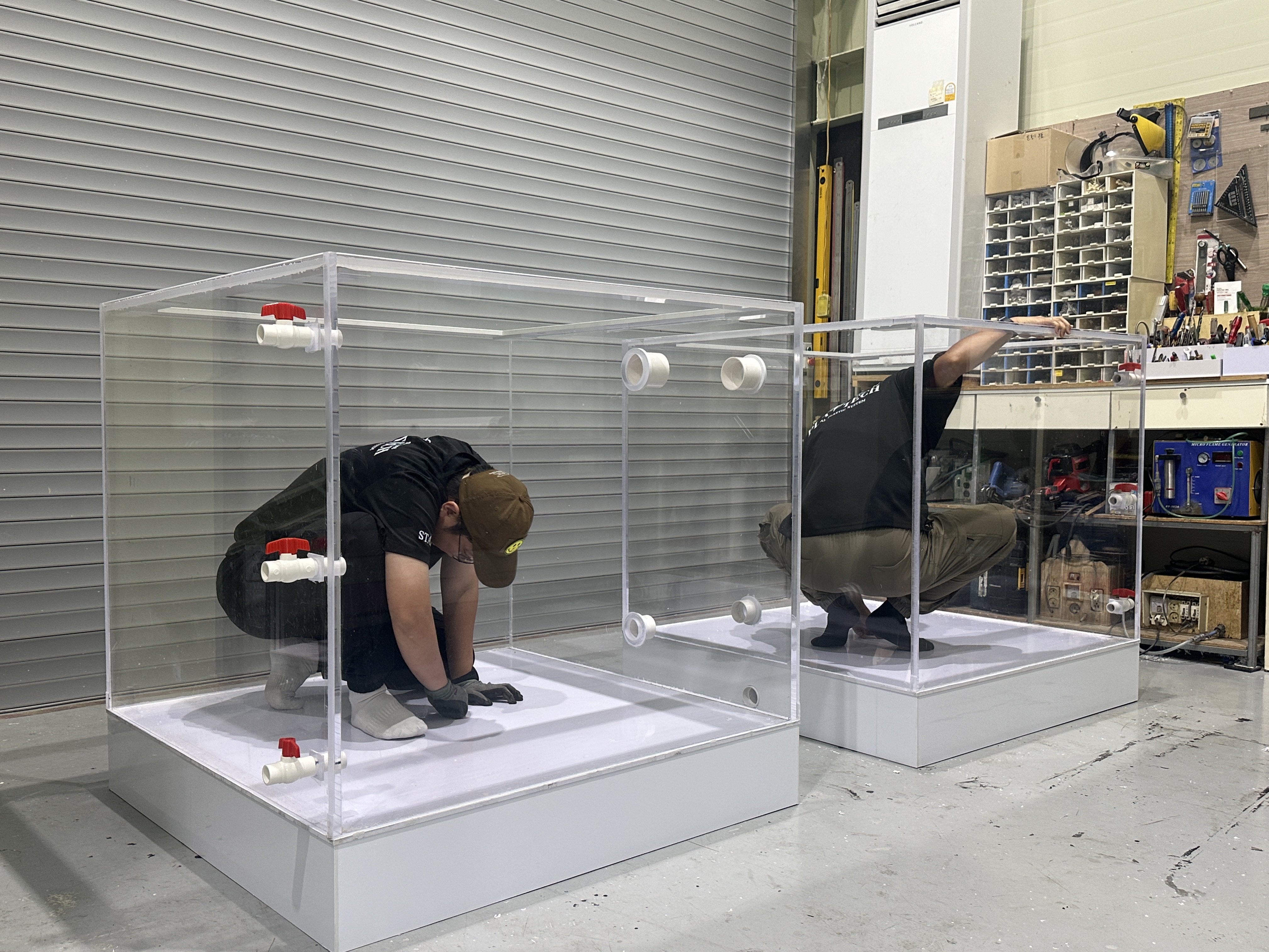 녹조류 배양용 대형 아크릴수조 납품